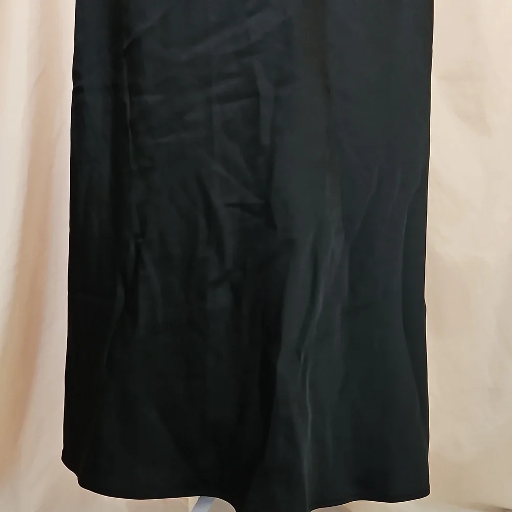 Future Collective Mixed Media Slip Dress Womens Medium Satin Sheer Mesh Maxi Y2K